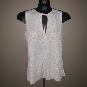 Dynamite Dressy Tank Top Sweater with Keyhole